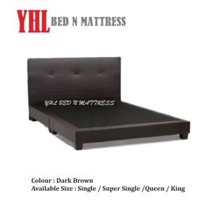 YHL Faux Leather Divan Bed / Bedframe (Available In  4 Sizes)