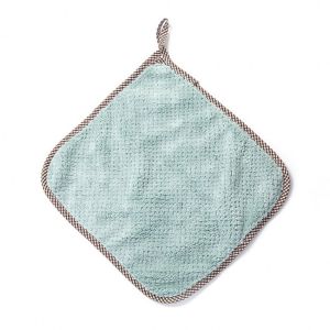 Cartoon Cute Penguin Hanging Towel Hand Absorbent Towel Soft Coral Velvet Cleaning Cloth Kitchen Microfiber Fast Dry Cleaning Rag