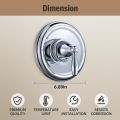 Replacement for Moen T2151 Brantford Posi-Temp Valve Trim Kit, Pressure Balancing Tub and Shower Lever Handle，Chrome. 