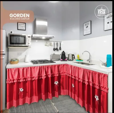 Gorden Kolong Dapur Motif Polkadot bros
