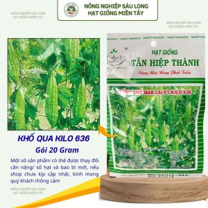 Hạt Giống Khổ Qua Lai F1 KILO 636 Gói 20G – Cây Khỏe Sai Trái Trái Đẹp Năng Suất Tốt