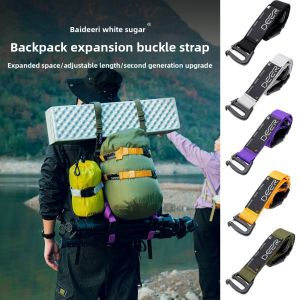 LUXERY 14~50cm Outdoor Equipment Straps 5Colors Diameter 2.5cm Wear-resistant Straps Rope Buckle Type Fixed Straps Backpacking Tent Accessories