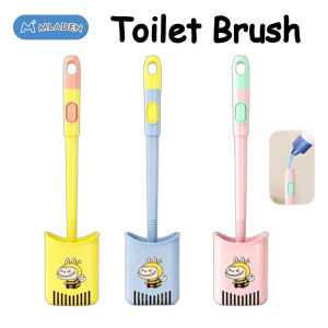 MLADEN Wall-Mounted Toilet Brush Silicone-Head Can Add Liquid- Eco-Friendly Hygienic Cleaning Tool 马桶刷