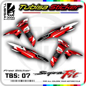 Sticker Striping Variasi Supra Fit - Stiker Striping Motor Supra Fit. TBS.07