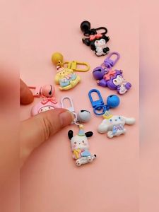 Gantungan Kunci Kartun Cute Cartoon Bell Keychain Japanese INS Sweet Girl Style Bag Pendant Gift