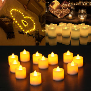 🔥SG LOCAL STOCK🔥Flickering Creative LED Candle Light Warm White Multi-color Flameless Tea Light proposal Valentine’s Day Home Wedding Birthday Anniversary Party Decor Christmas Halloween New Year celebration Battery already included