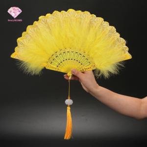 WH  Colorful Folding FanLuxury Vintage Multi Color Hand FanProp Photo Lace Style China Hanfu Dance Accessories Mobile Performance Fan Party Decoration