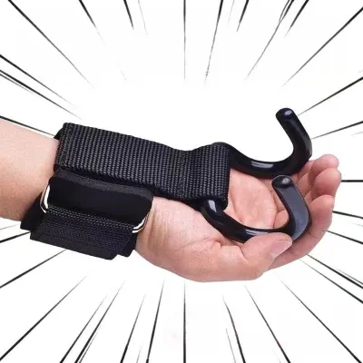 Găng tay tập xà đơn có mócQuấn cổ tay có móc thép trợ lực nâng đẩy tạgym Bảo Vệ Cổ Tay