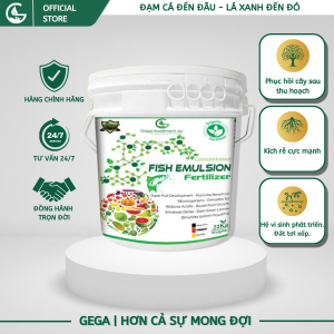 Đạm Cá Cô Đặc GEGA Hạ Phèn Cải Tạo Đất Kích Rễ Nhú Chồi Nhanh Dưỡng Lá Xanh Bóng Xô 22kg