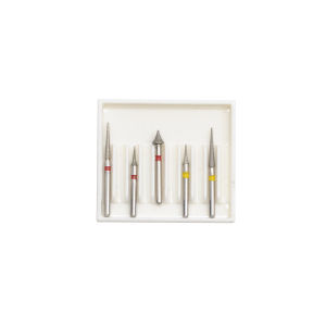 5Pcs Dental Diamond Burs Set High Speed Interproximal Enamel Cutting Polishing TC-10F 820-016F for Orthodontic Clinic Tools