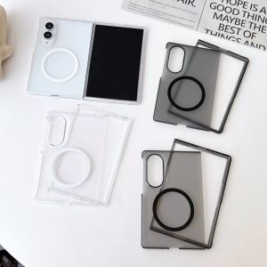 Clear Frosted Magnetic Minimalist Case for Samsung Galaxy Z Fold 8 All-inclusive Protection Cover for Galaxy Z Fold8 Ultra