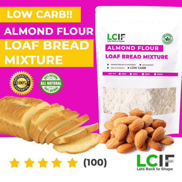 Low Carb Almond Flour Loaf Bread Mixture 1000G LCIF Low Carb Guilt Free ...
