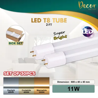 LED T8 LED Tube 2 Feet 4 Feet 11W 22W 35W Bright Lamp LED T8 Casing Fitting T8 LED Tube LED Casing Kalimantang