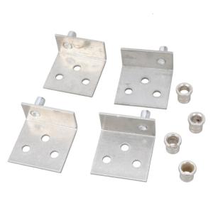 4Pieces Multipurpose Sturdy Stainless Steel/Iron Swivels Corner Plates for Enhances Stability In Home Renovations