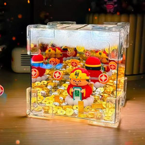 Style Congratulations! DIY Handmade Night Light Square Cube Mirror Bedroom Dormitory Decoration Gift for Girlfrien