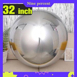 Nine percent 4D Sphere 32 Inch Metal Mirror Effect Decorative Balloon For Celebrations And Party Decorations Filling With Helium Can Float