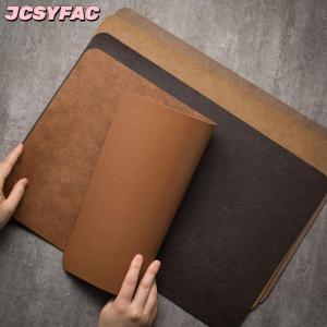 JCSYFAC 1pcs ánh sáng sang trọng rắn da placemat Cà Phê Nâu PU bảng Mat không thấm nước oilproof cách nhiệt tấm Bát Pad Bảng trang trí nội thất