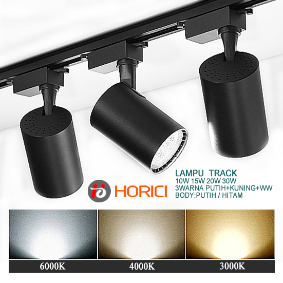 LAMPU RELL TRACK 3WARNA PUTIH+WW LED SOROT LAMPU SOROT TRACKLIGHT REL ...