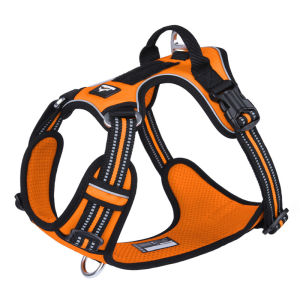 HamshMoc Durable Dog Harness Breathable Adjustable Pet Chest Strap  Reflective No Pull For Dogs Safety Walking Outdoor