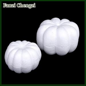 Fanzi Foam Pumpkin White Blank Halloween Christmas Simulation Pumpkin Atificial Foam