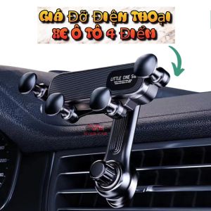 Giá Đỡ Điện Thoại Ô Tô N198car Xoay 360 Độ Kẹp Cửa Gió Điều Hòa Không Bị Chắn Gió