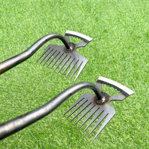 Garden Weeder 11 Teeth Thicken Manganese Steel Dual Purpose Weeding Tool Weeding Artifact