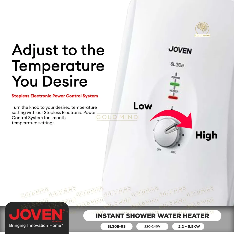 Joven Instant Hot Shower Heater Single Point w/ Rain Shower and