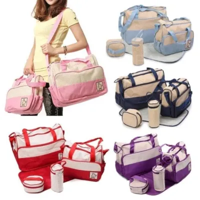 KT 5in1 multipurpose travel mommy bag set diaper bag