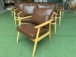 Ghế sofa gỗ cafe decor phòng chờ-Nội thất sài gòn giá rẻ