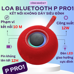 Loa Bluetooth Mini P PRO 1 - Loa Nghe Nhạc Mini Cầm Tay  Âm Thanh Hay  Bass Mạnh Mẽ Thiết Kế Tròn Nhỏ Gọn  Phù Hợp Mang Theo Đi Du Lịch