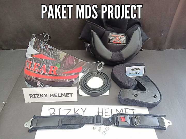 Paket Mds Project Busa Helm Mds Project Kaca Helm Mds Project Lis