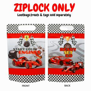 50pcs RaceCar Racing Candy Bag Birthday plastic chipbags Souvenirs Wedding Baby Shower Events Party Decor