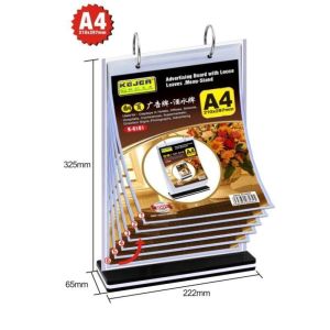 A4 Menu Holder Acrylic Flip Menu Holder Restaurant Display Stand Menu Display Stand Shop Promos Hold