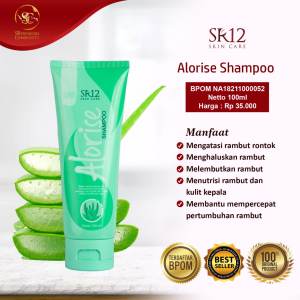 SR12 ALORISE SHAMPOO 200 ML/ SHAMPO SR12 BPOM HERBAL/ MENGATASI RAMBUT RONTOK/ MELEMBUTKAN