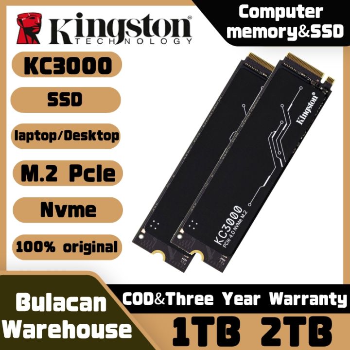 【3 year warranty】Kingston KC3000 PCIe 4.0 NVMe M.2 ssd m2 512gb 1tb 2tb
