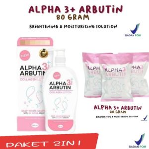 MAKE BEAUTY - ALPHA ARBUTIN PAKET 2IN1 SABUN N LOTION - PAKET SABUN N LOTION ALPHA