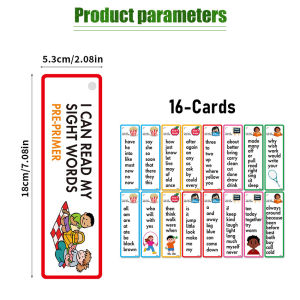 Sight Words Flash Cards for Kindergarten High-Frequency Words Flashcards Spelling & Sight Word Games English Learning Tool English Word Card Preschool Classroom Must Haves Spelling Games Sight Word Games English Sight Word Flash Cards For Homeschool