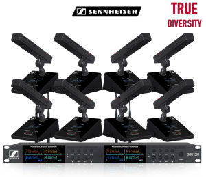 Sennheiser UHF Wireless Audio System: Multi-Purpose Microphone for Handheld Lavalier & Conference