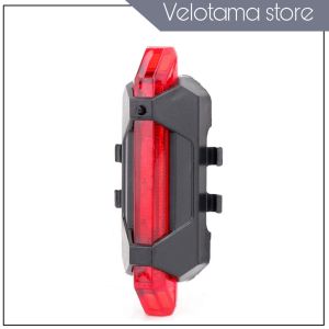 Lampu belakang sepeda led lampu sepeda led kelap kelip bisa di cas isi ulang model persegi panjang