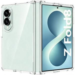 One Pieces Design Clear Case for Samsung Galaxy Z Fold 8 Ultra Case Z Fold 8 CaseSlim Thin Transparent Hard Acrylic Shockproof Protective Case for Z Fold 7 Case
