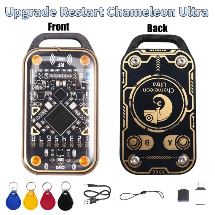 New Chameleon Ultra Smart Card Emulator+4XUID Keychain RFID Smart Chip ...