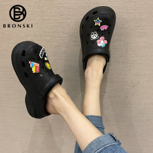 BRONSKI Women sandals Korean Sandals For Women Beach Slippers For Women Chunky Sandals 6CM