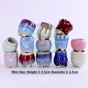 拇指盆 succulent pot cactus pot succulent cactus pot tiny pot cute pot small tiny pot mini pot 秀珍盆 可爱小盆 mini陶瓷盆 迷你陶瓷盆 多肉花盆