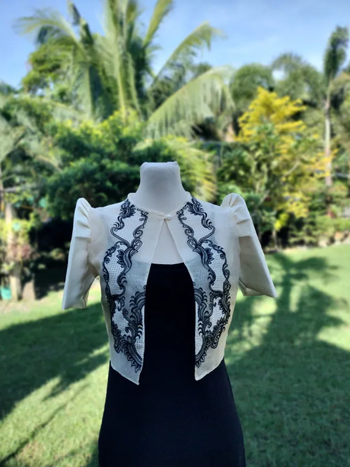 Modern Filipiniana Bolero Top Blouse Only Random Design Graduation Oathtaking Wedding Sponsor Summit Teacher Lazada PH