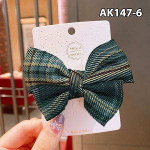 Jepit Rambut Korea Perempuan Dewasa Pita Besar Kain Bermotif Aksesoris Hiasan Rambut import AK147