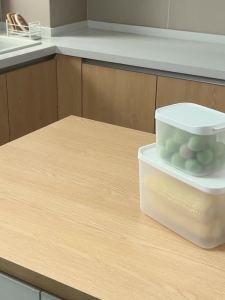 Egg storage box new home fresh-keeping refrigerator kitchen vegetable food grade transparent tape handle egg storage box