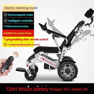 German Electric Wheelchair Intelligent Folding Lightweight Elderly Disabled Four-wheeled Scooter