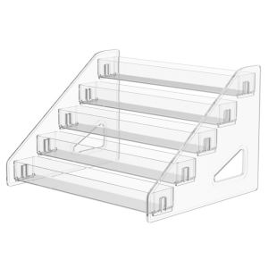 WEIYA Plastic Nail Polish Display Holder Clear Space Save Cosmetic Storage Tray Tablet Holder Simple Eyeglasses Stand Holder Home Use