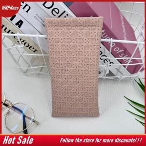 【COD】🔥🔥🔥 Portable Squeeze Top Sunglass Case - Leather Soft Sunglasses Case Easy To Use Eyeglasses Case Pouch