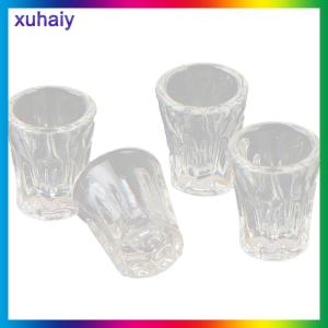 xuhaiy 4ชิ้น เซ็ต dollhouse Miniature อุปกรณ์เสริม MINI Resin transparent CUP simulation Model